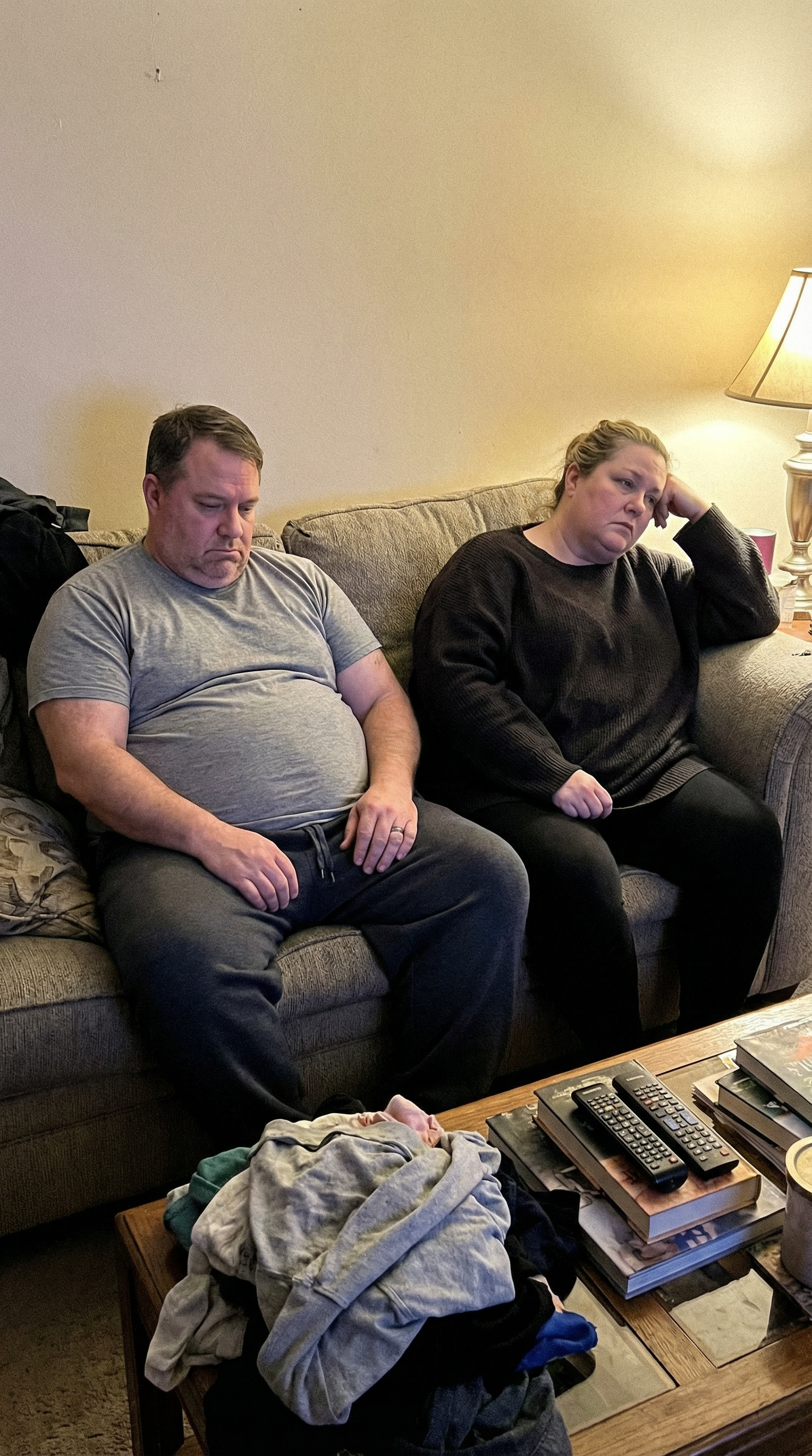 Overweight couple who could benefit from GLP-1 weight loss treatment